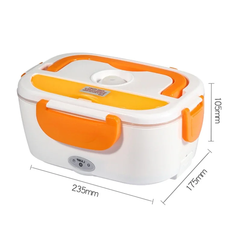صندوق غداء كهربائي لتسخين الطعام ، جهاز طبخ أرز محمول ، سخان دافئ ، حاوية تخزين ، مكتب منزلي ، بطانة من الفولاذ المقاوم للصدأ ، 1.5 لتر