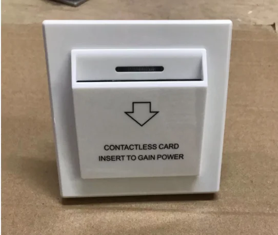 

10pcs White Color Special Design For Hotels Rfid 13.56MHZ or 125KHZ card System Power Switch 40A 20s Delay