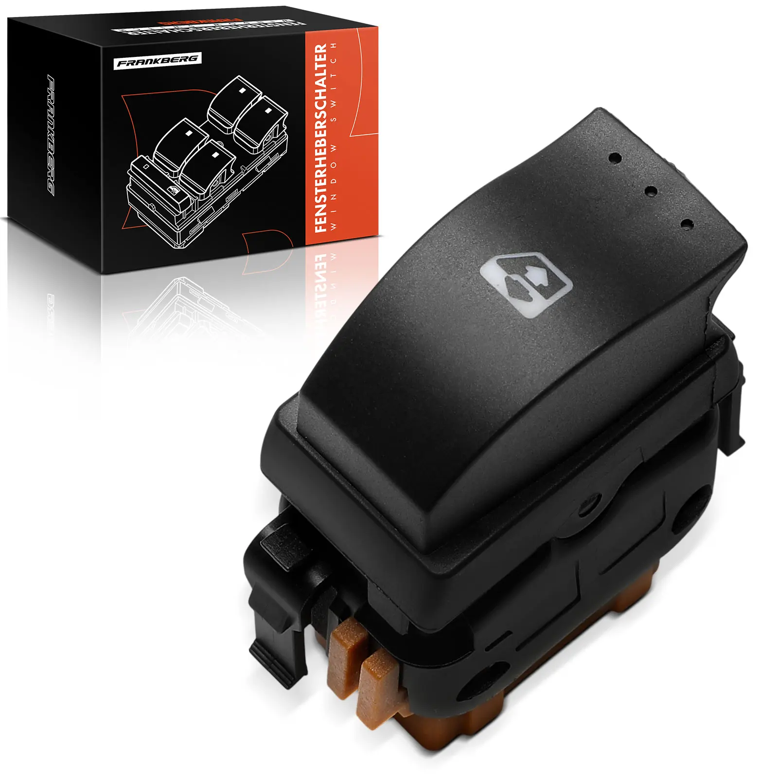 Frankberg 1x interrupteur de lève-vitre droit pour Opel Movano Vivaro Renault Master II 8200242600 91166602 4408721 2540000QAB