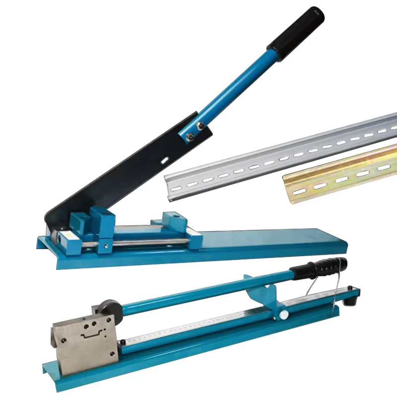 Double Slot Manual Guide Din Rail Cutter for Aluminum Alloy and Steel Rail Cutting Tool