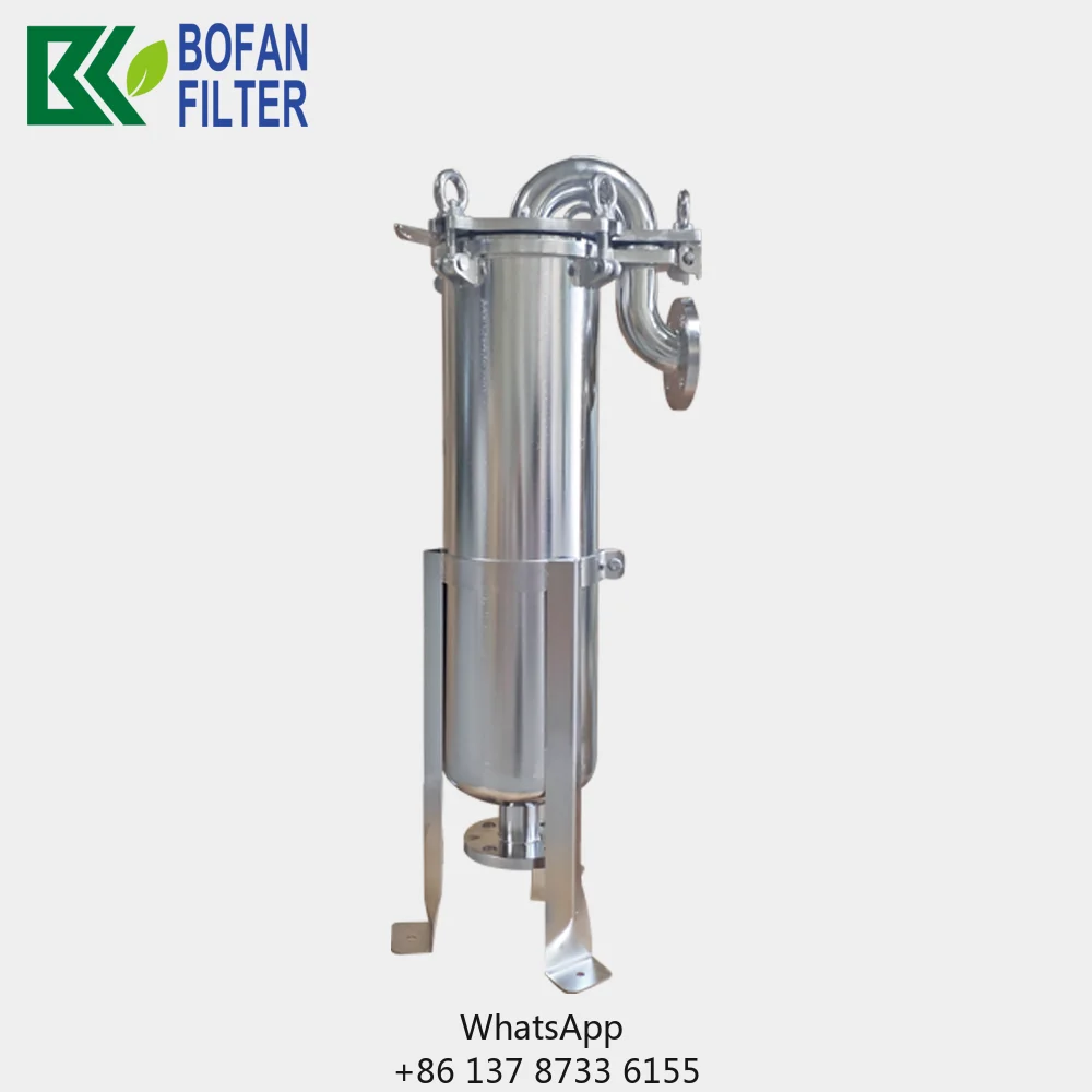 Size #02 Top-entry Stainless Steel 304/316 Single Bag Filter Housing Machine For Industrial Use With Digital Control