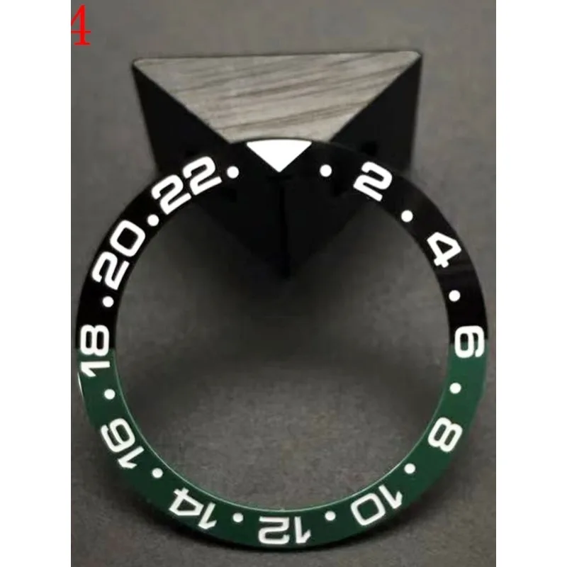 إكسسوارات الساعة حلقة GMT بلونين، مناسبة لقطر حلقة السيراميك الرقمية من سلسلة Greenwich 38 مم #3