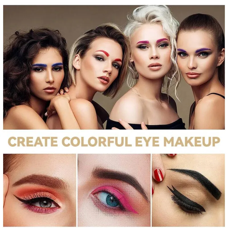 MLSMILE – crème double couleur 2 en 1, Gel teinté pour sourcils, 15 couleurs, imperméable, longue durée, sans taches, maquillage, tatouage des sourcils