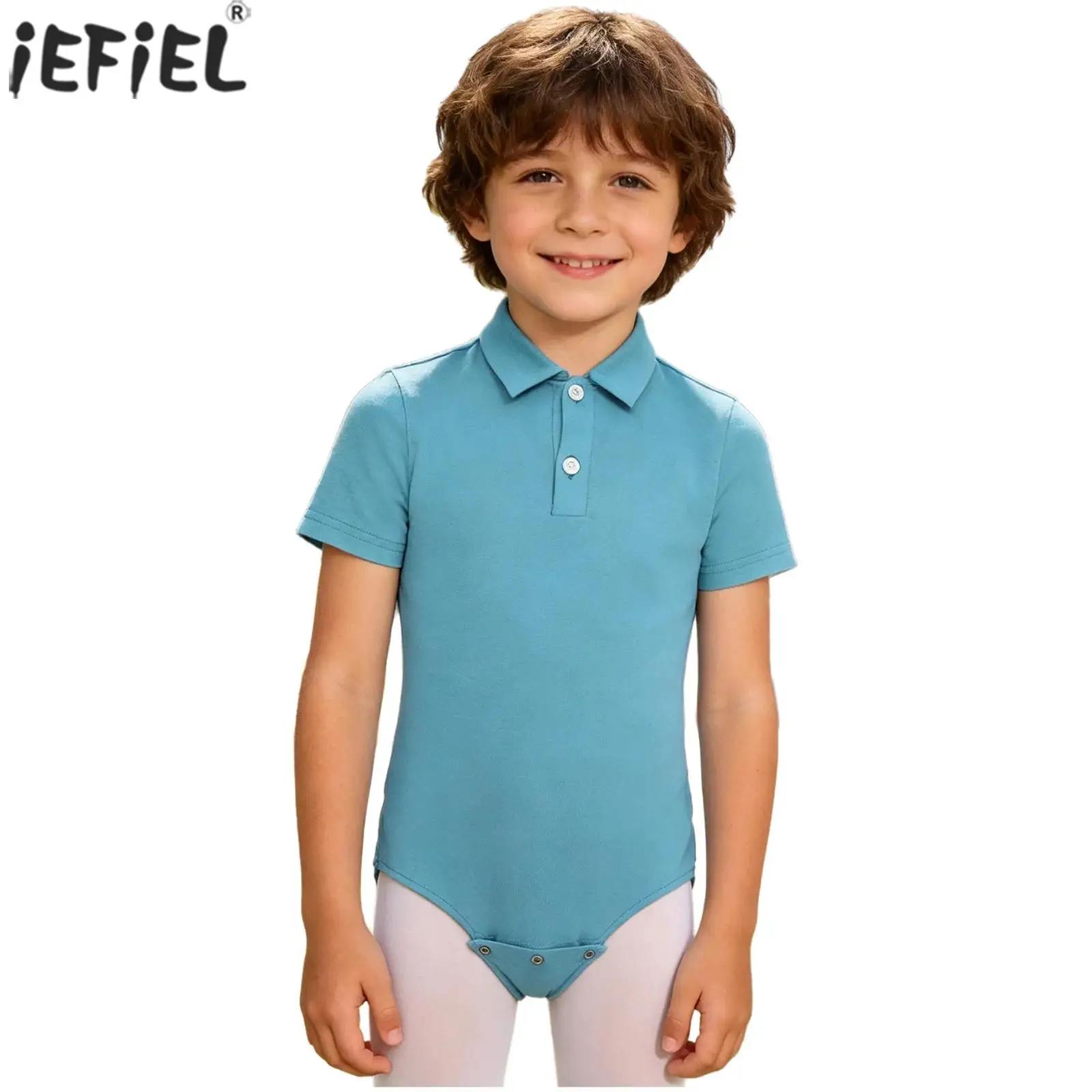 Kinderbekleidung für Jungen und Mädchen: Adaptiver Hemd-Strampler mit Revers, kurzen Ärmeln und Knöpfen – Spezieller Bedarfs-Body für Alltag, Schlaf und Zuhause