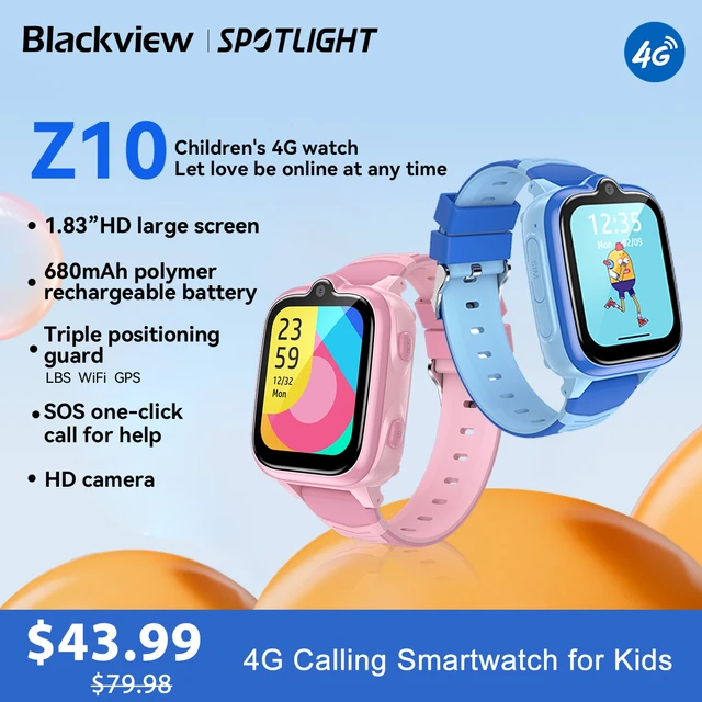 Blackview Z10 4G Smart Watch Kids GPS Video Call SOS Waterproof Child Smartwatch Camera Monitor Tracker Location Phone Watch AliExpress 44