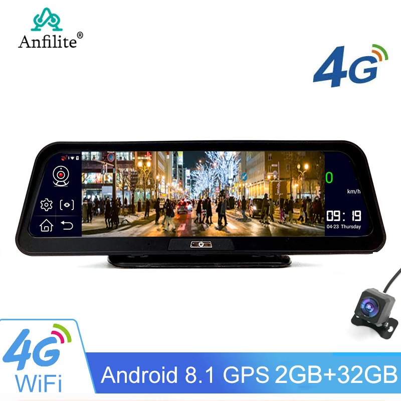 

10" Android 8.1 Dash Cam Car DVR ADAS Car dvrs 1080P Dual Cam WiFi BT GPS Navigation night vision 24H Parking 2GB ROM 32GB RAM