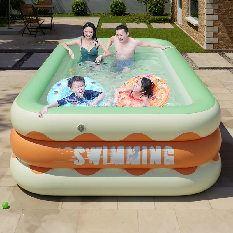 

Pool Rafts Inflatable Play Water Fun PVC Inflate Lounge Floating Summer Children Bath Swimming Pools Seaside Beach Garden Toys