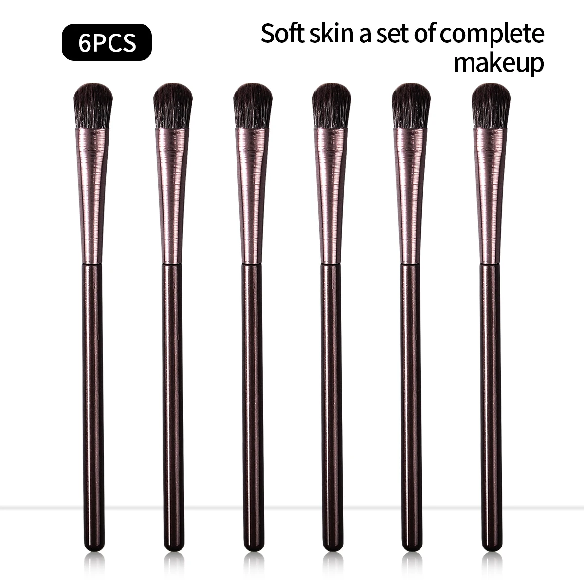 6 個の高品質アイシャドウブラシ、ブレンディングブラシ、ディテールブラシ、多機能プロフェッショナルアイメイクブラシツール