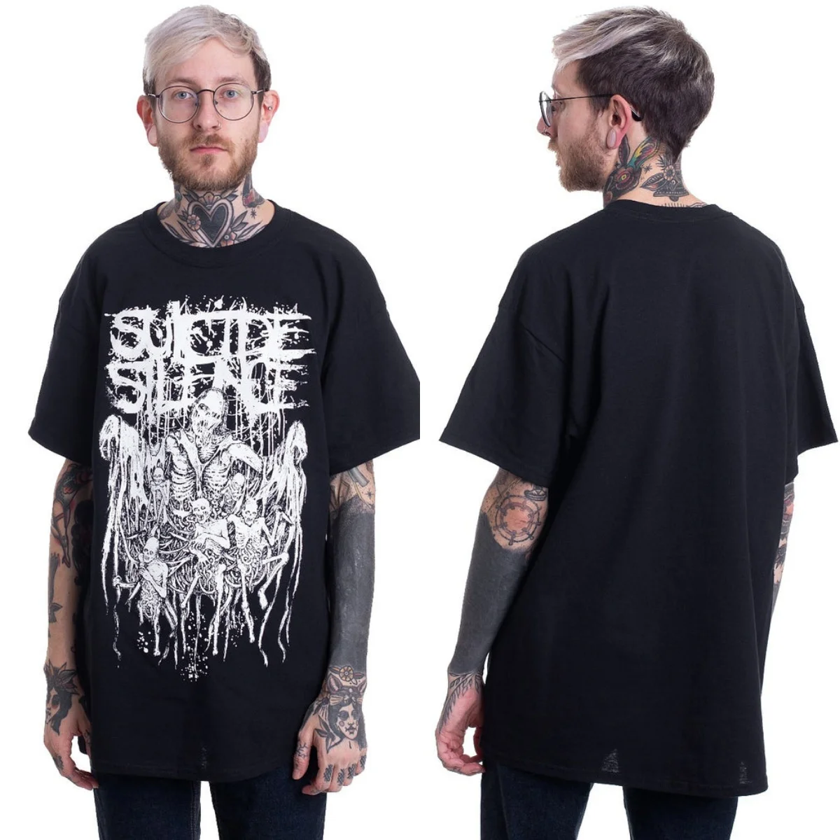 Top Suicide Silence Graphic Cotton T-shirt Unisex Summer Short Sleeve Fashion Brand Tee Luxury Casual Vintage Tees