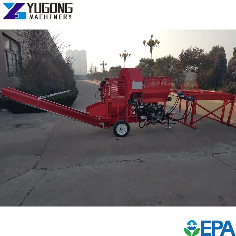 Automatic Firewood Splitter Processor 27HP Power Engine E-start 35 Ton 20 Inch Wood Splitting Diameter Wood Splitter for Spain