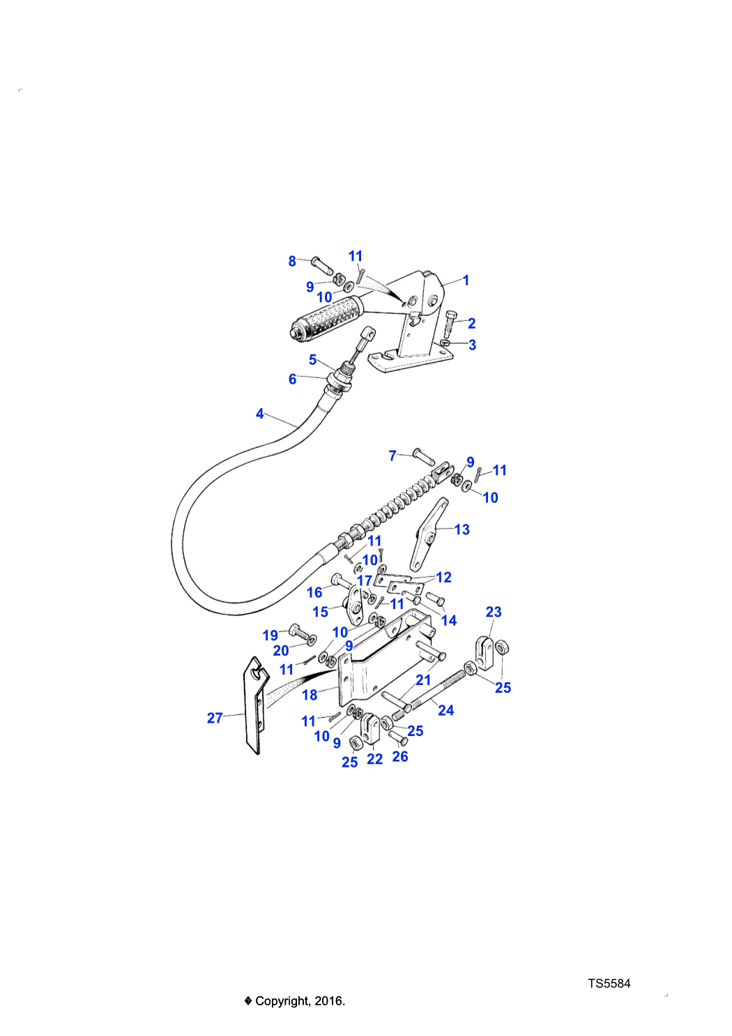 Handbrake Cable NRC5088 NRC5089 NTC3414 A.B.S. K12406 for Land Rover Defender Discovery Range Rover