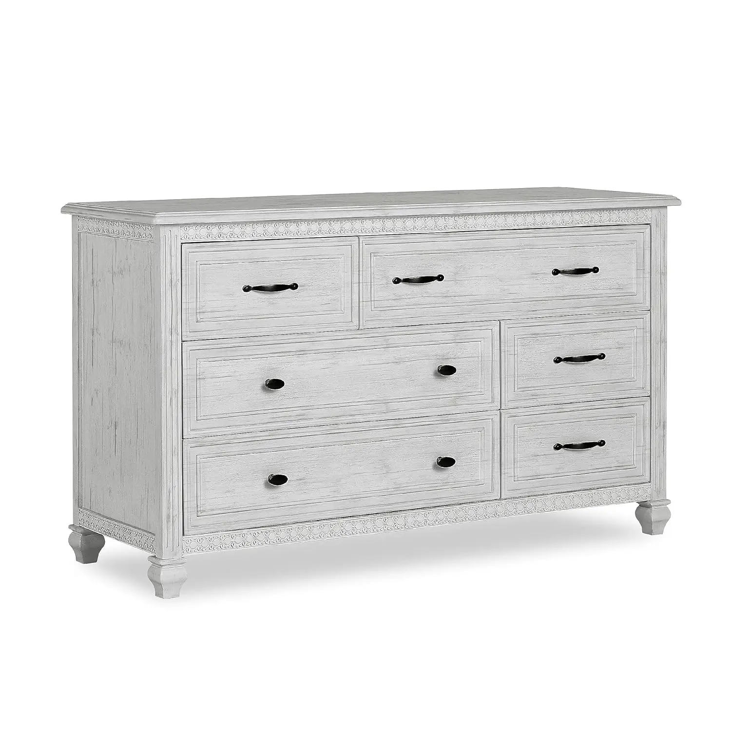 baby girls Modern Evolur Madison Double Dresser in Antique Grey Mist, Antique Grey Mist, 34.3x20.4x54 Inch Pack of 1 US