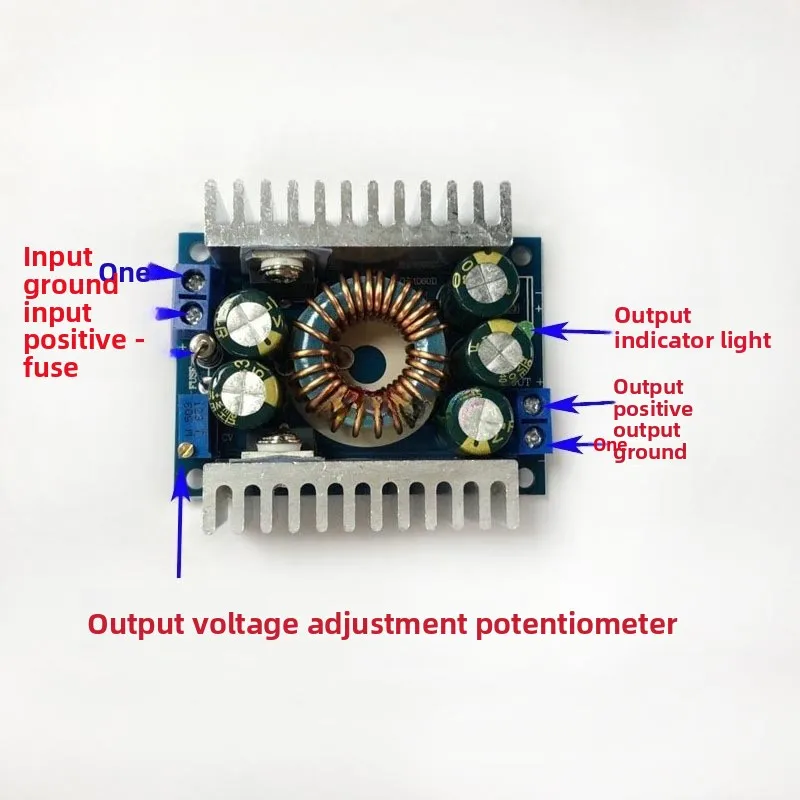 DC-DC 4.5-40V to 1.25-35V 10A Adjustable Buck Converter, Industrial Step Down Power Supply Module for Laptop & LED Light