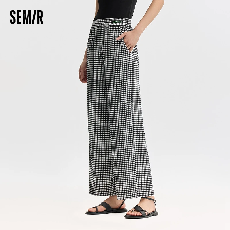 Semir Casual Pants For Women Cool And Wide-Leg Pants With A Touch Of Summer Irregular Texture And Flowing Feeling Lazy Style