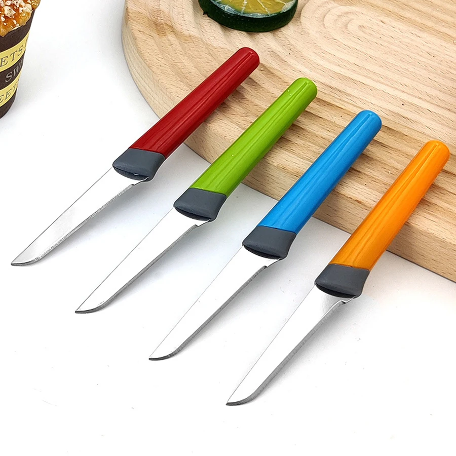 Kitchen Appliance 4 PCS Fruit Knife Set Premium Stainless Steel Ultra Sharp Small Paring Knives Multi-purpose Household Cutting