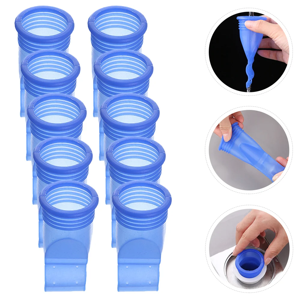 

10 Pcs Floor Drain Kitchen Sewer Seal Ring Decor Core Silicone Sealing Strip Miss