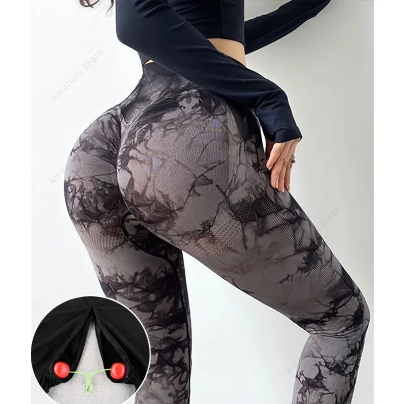 

Open Crotch High Waist Yoga Pants for Girls Fitness Women Running Gym Sport Leggings Sexy Trousers Crotchless Workout Tights