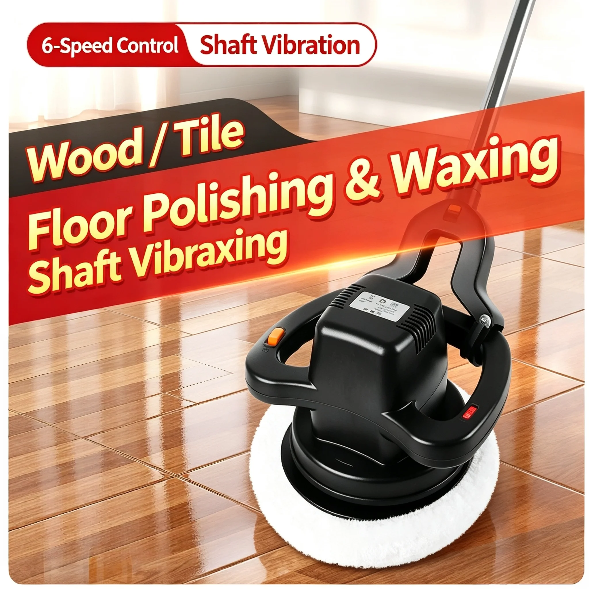 Household Floor Grinding Wax Polishing Machine All In One Marble Ceramic Tile Wood Floor Waxer Polisher Cleaning Tool