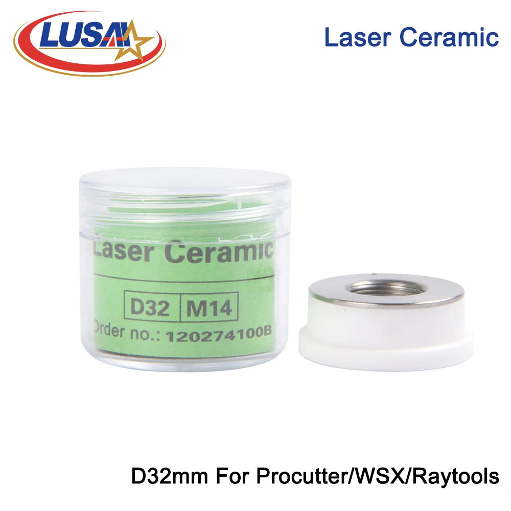 LUSAI Laser Ceramic Body Nozzles Holder Dia.28mm/32mm ProCutter/WSX/Bodor/Raytools Ceramic For Fiber Laser Cutting Head