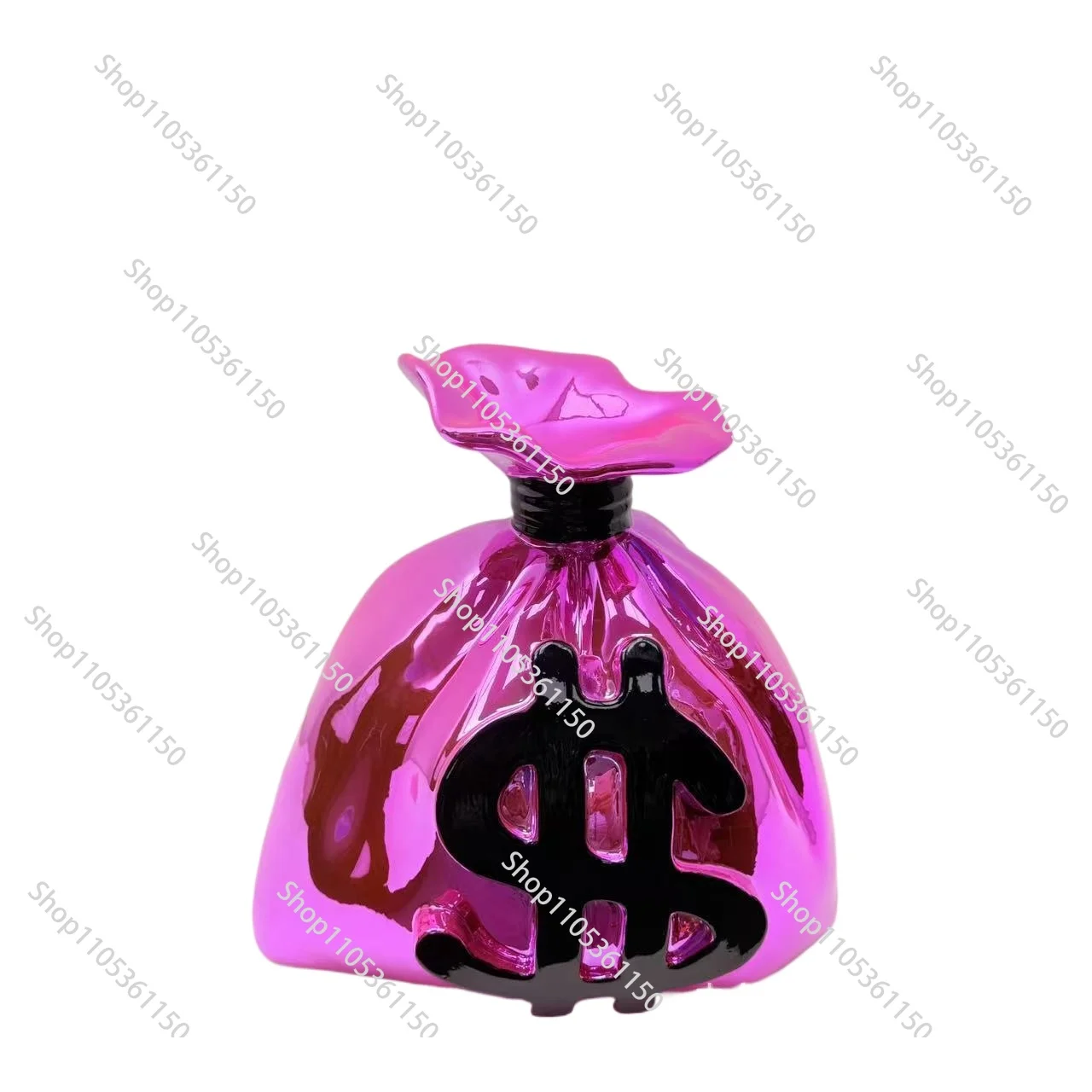 Money bag resin electroplated craft ornament decoration