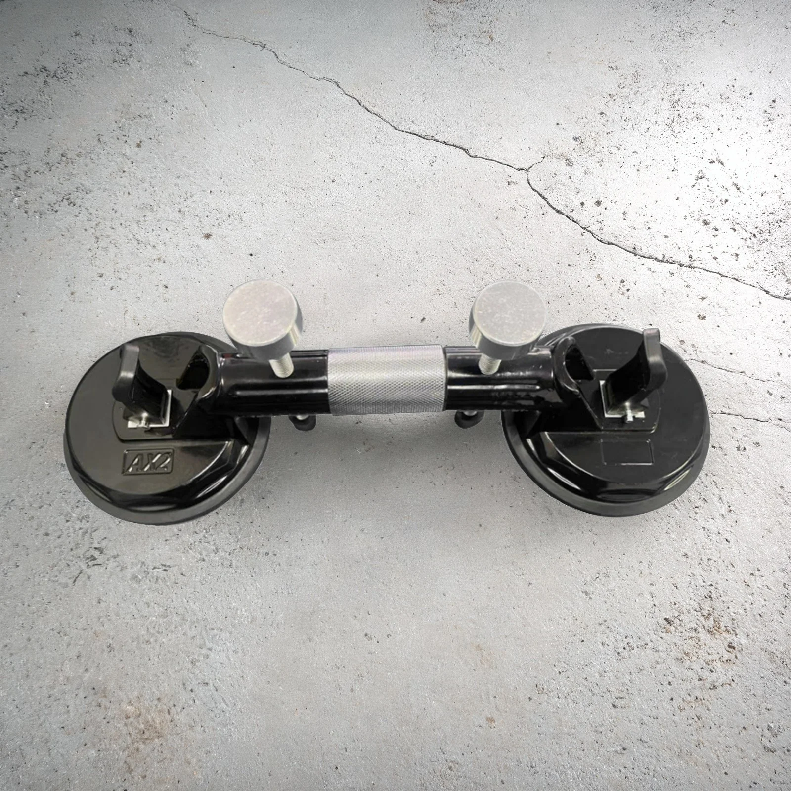 Ventosa per sollevatore a ventosa in vetro per maniglia per pavimenti in piastrelle, doppie ventose con gomma plastica ad alta resistenza