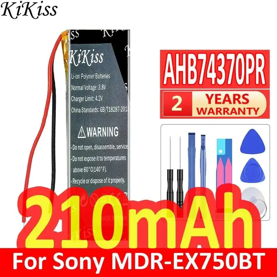 

For Sony Mdr-EX750BT WI-C600N Accumulator 2-Wire 210Mah AHB74370PR High Capacity Headphone Battery High-Efficiency