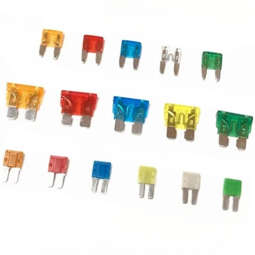 100/50/10 Uds. Fusibles de coche pequeños y medianos M2 en miniatura fusible tipo cuchilla automotriz 1A 2A 3A 5A 7.5A 10A 15A 20A 25A 30A 35A 40A 50A