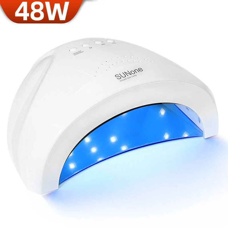 48W UV LED Nail Dryer Lamp for Nails Professional Gel Polish Drying Lamp With 3 Gear Timer Nail Dryer Manicure Equipment Tools