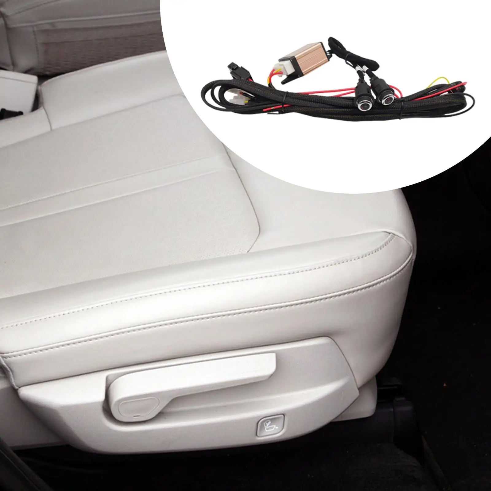 

Переключатель обогревателя сиденья с жгутом проводов Надежный универсальный переключатель сиденья с подогревом Автомобильные аксессуары Запасные части