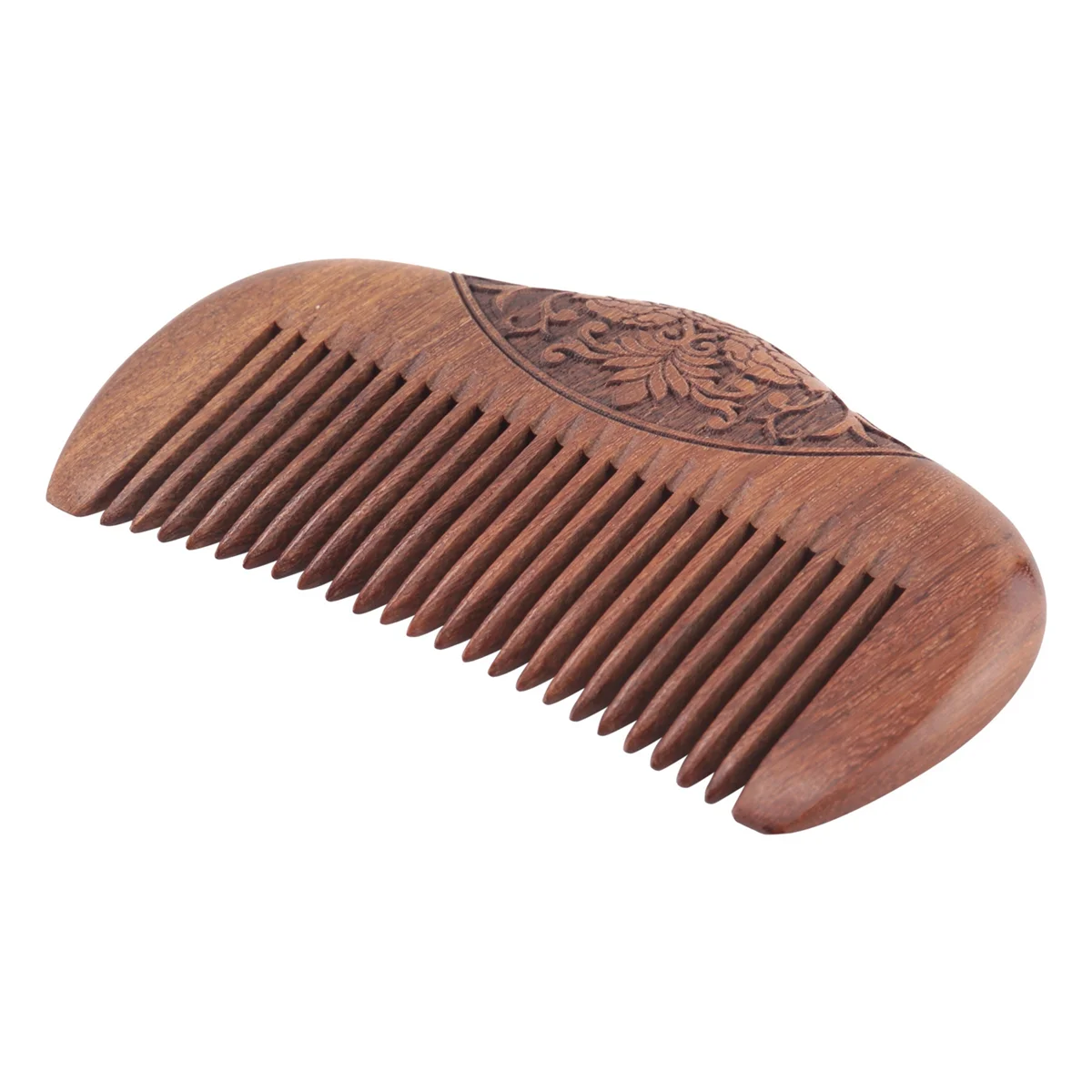 Hot sale Pocket Comb Sandalwood Green Natural Super Narrow Dent Wood Combs Static Lice Beard Comb Hairstyle Sandalwood Comb