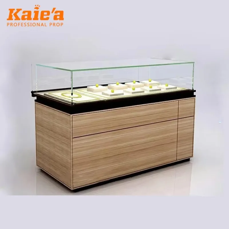 Jewellery Counter Display Jewelry Shop Counter Showcase for Diamond Necklace