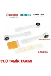 Washing Machine Shock Absorber Repair Kit  Set of 3  Spare Part Damper Compatible Parts Logixx 8 For Bosch-Profilo Siemens