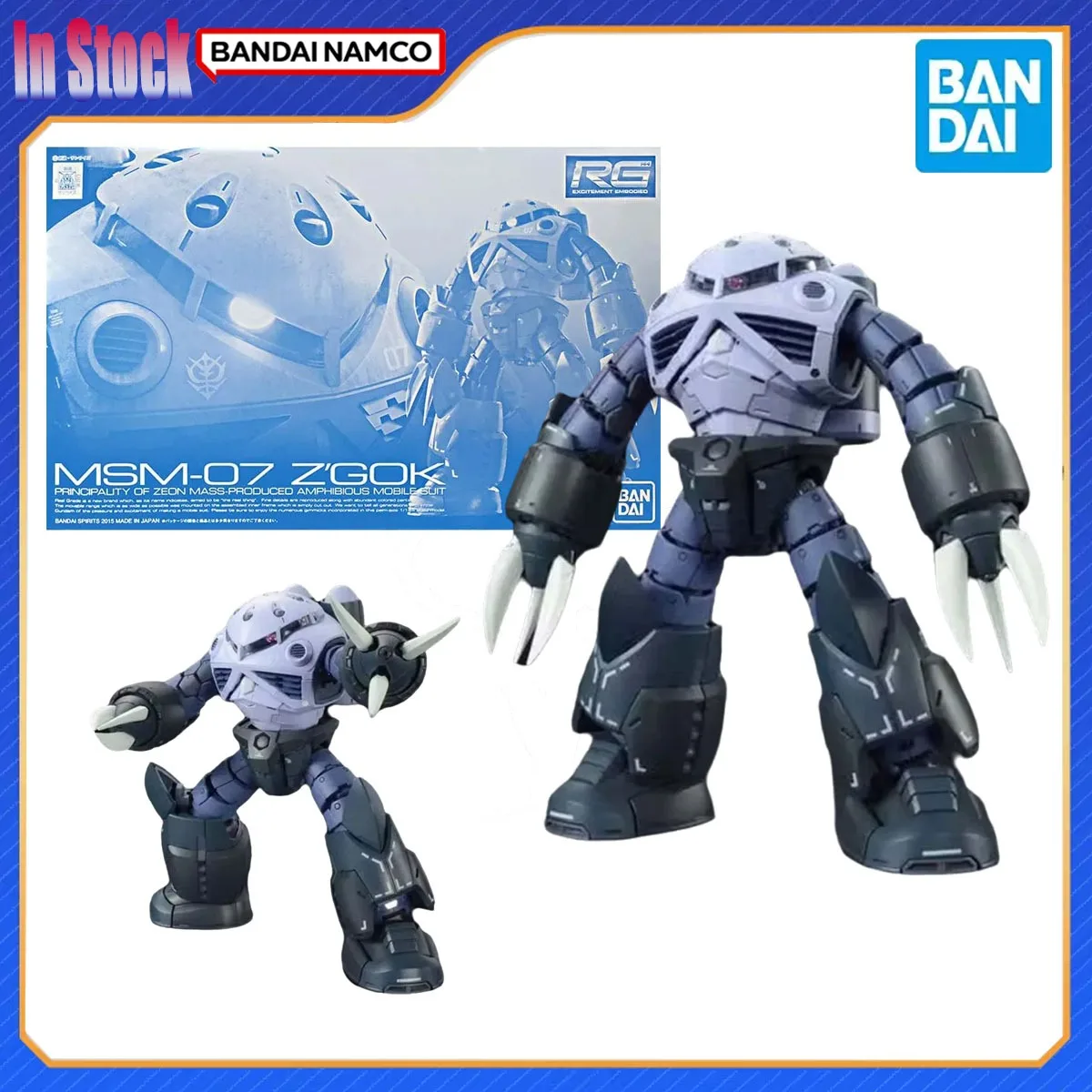 

Подлинная Bandai Gundam, оригинальная сборка RG Zgok, наборы моделей экшн-фигурок, подарок для детей, оригинальная модель аниме в сборе, оригинальная модель
