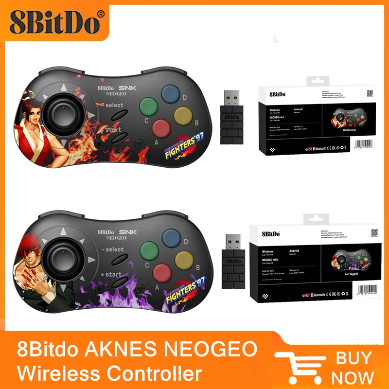 

AKNES 8Bitdo NEOGEO беспроводной контроллер геймпад для Windows Android NEOGEO мини классический джойстик официально лицензированный SNK
