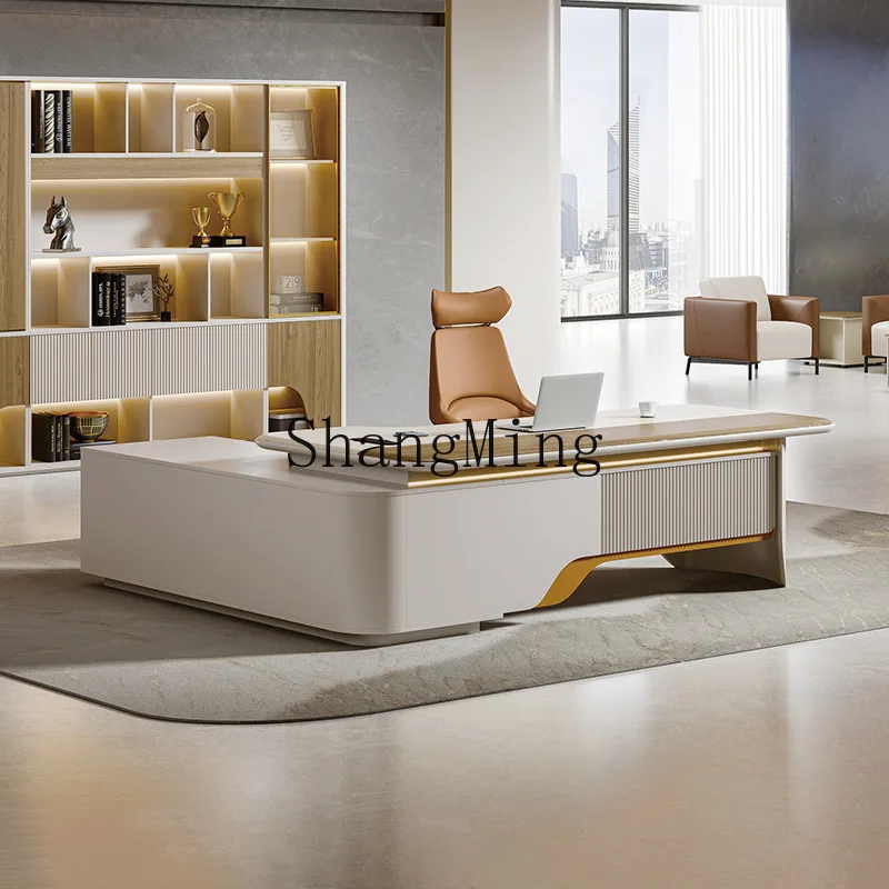 

FG high-end light luxury boss desk senior sense, supervisor manager single high-end desk boss desk
