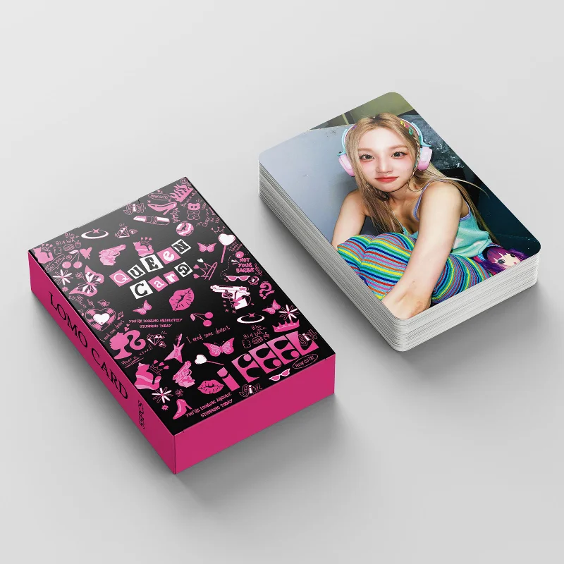 Imagem -04 - Kpop Gidle Queen Card Sinto Lomo Photocards Minnie Novo Álbum Doces Cartões Fotográficos Presente da Coleção de Fãs 55 Pcs por Caixa