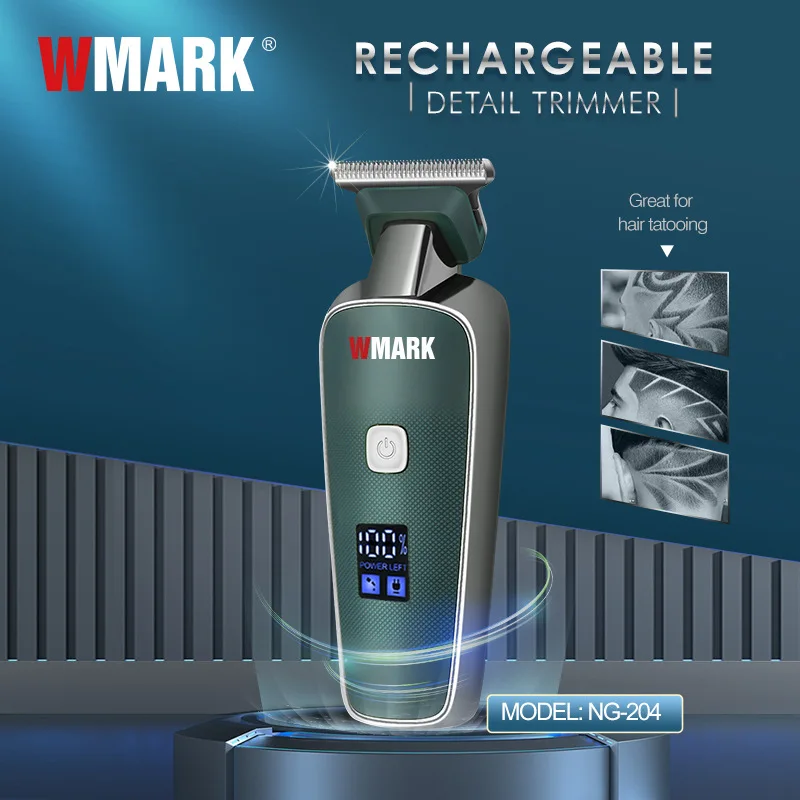 

WMARK NG-204 7000 RPM Motor Hair Detail Trimmer Beard Car Hair Clipper Electric Hair Cutting Hair Cut Razor Edge T-wide Blade