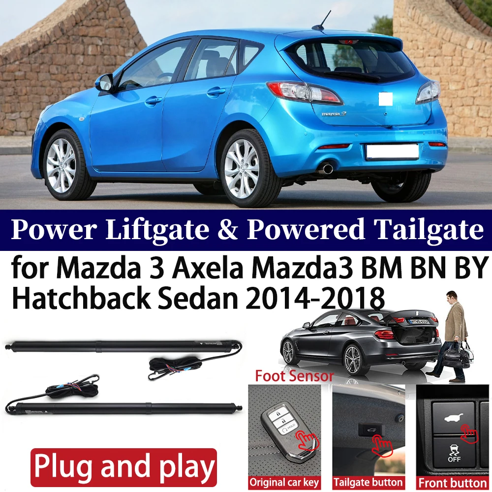 

for Mazda 3 Axela Mazda3 BM BN BY Hatchback Sedan 2014-2018 Car Power Liftgate Automatic One-Click Vehicle Powered Tailgate