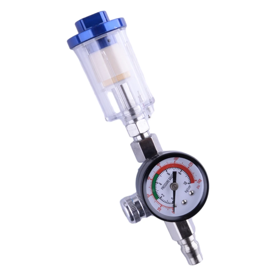 

1/4" Car Spray Paint Tool Air Pressure Regulator Gauge Oil Water Separator Filter 0-140PSI 10Bar Durable