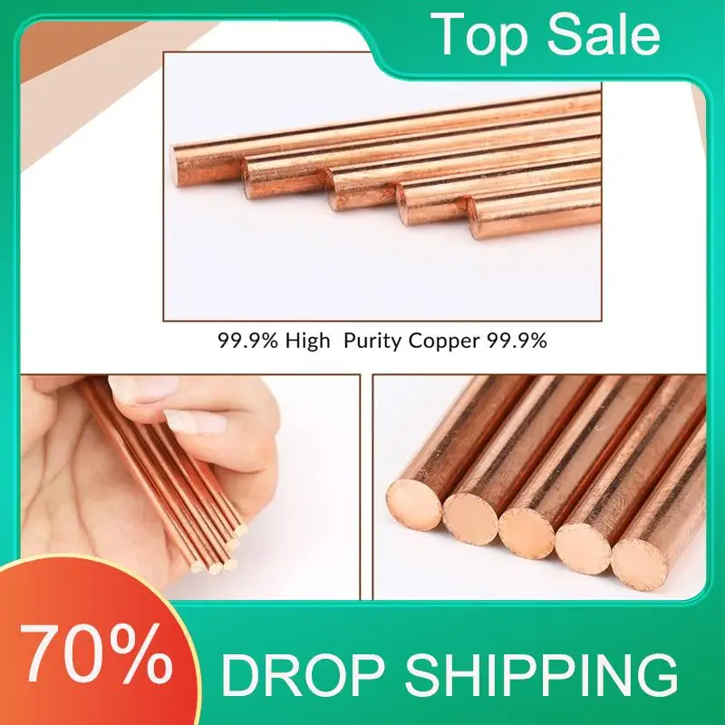 ^Прибытие для металлических поделок своими руками для хобби - 20 шт. круглый стержень из чистой меди, длина 4 дюйма, диаметр 3 мм, твердый медный стержень