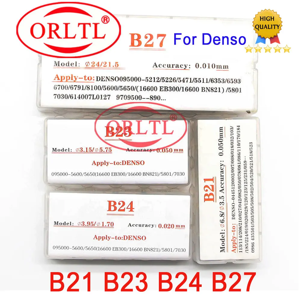 

ORLTL Adjusting Shim B21 B23 B24 B27 Common Rail Injector Adjustment Shim Gasket Washer for DENSO Injectors