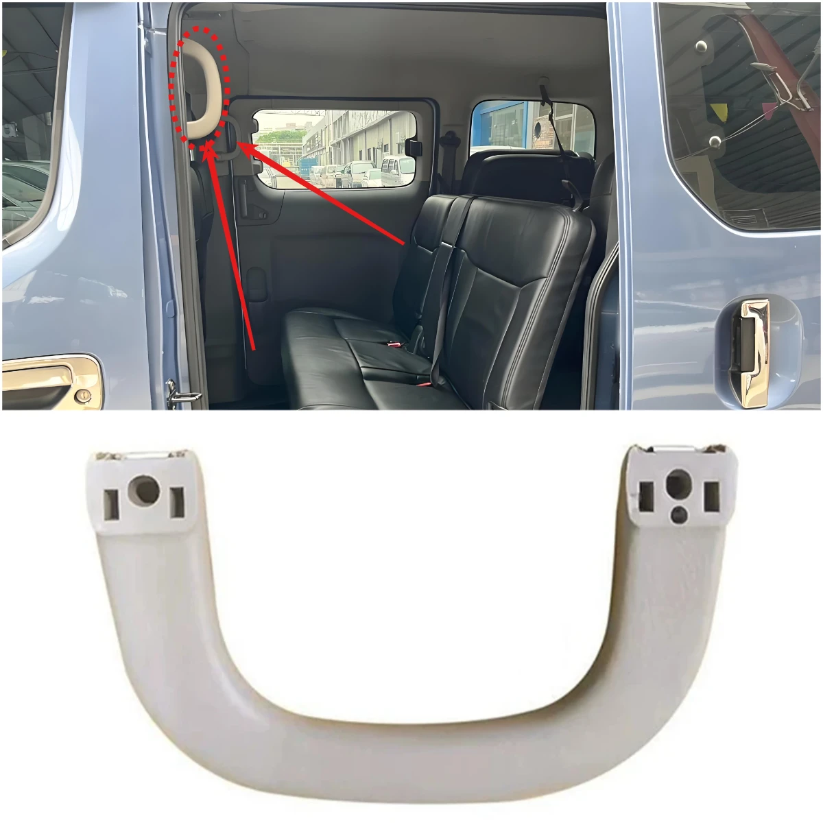 Car Interior Middle Door Get on Handle Door Safety Handle Grab for Nissan NV200 2010 2011 2012 2013 2014 2015 2016 2017 2018