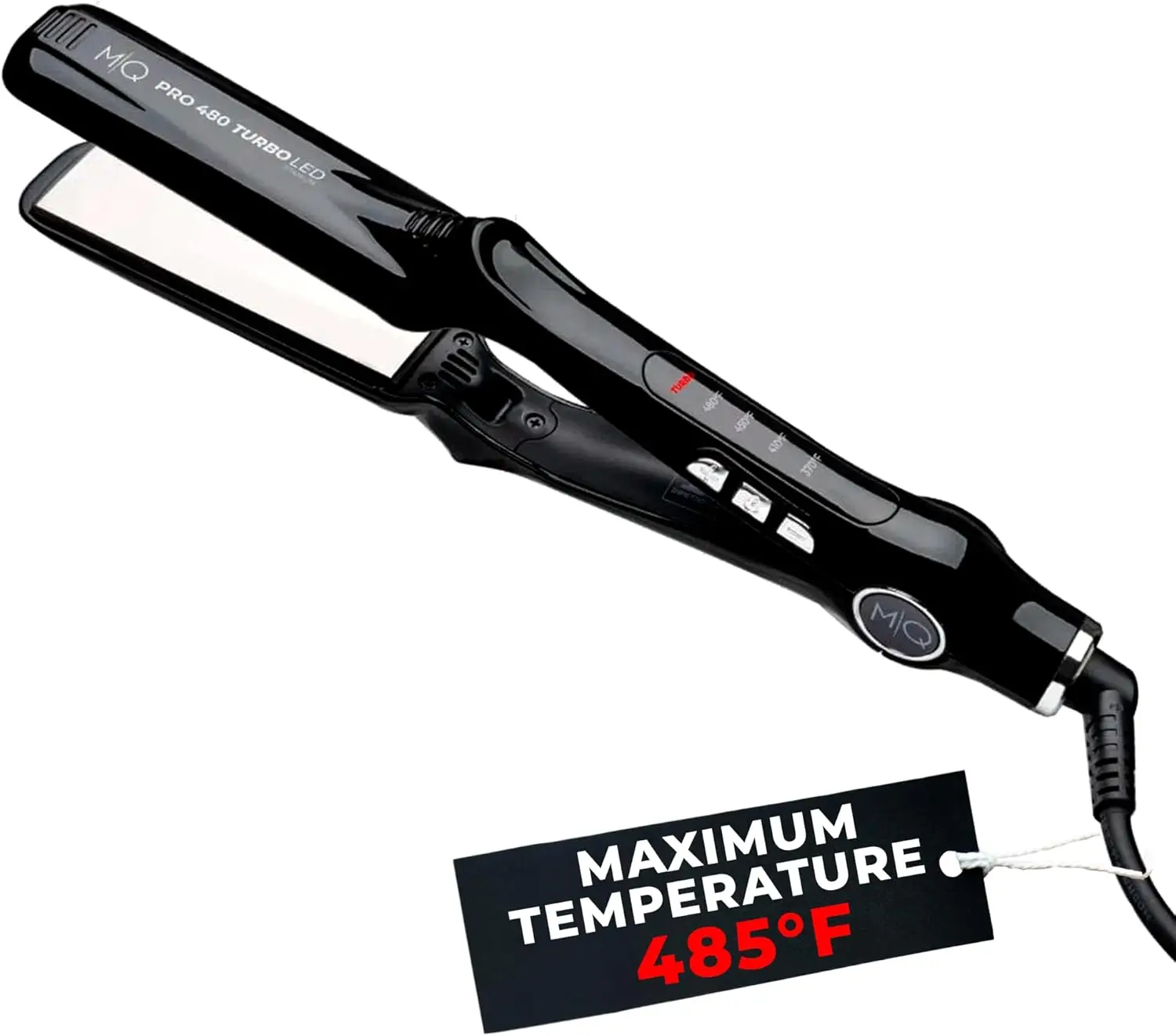 

Professional Titanium Flat Iron 480°F Turbo - Bivolt, Anatomic Design, Ultra-Smooth, Mirror Effect - 3 Passes, Perfect Straightening - Heating Safe Control, Ionized Plates