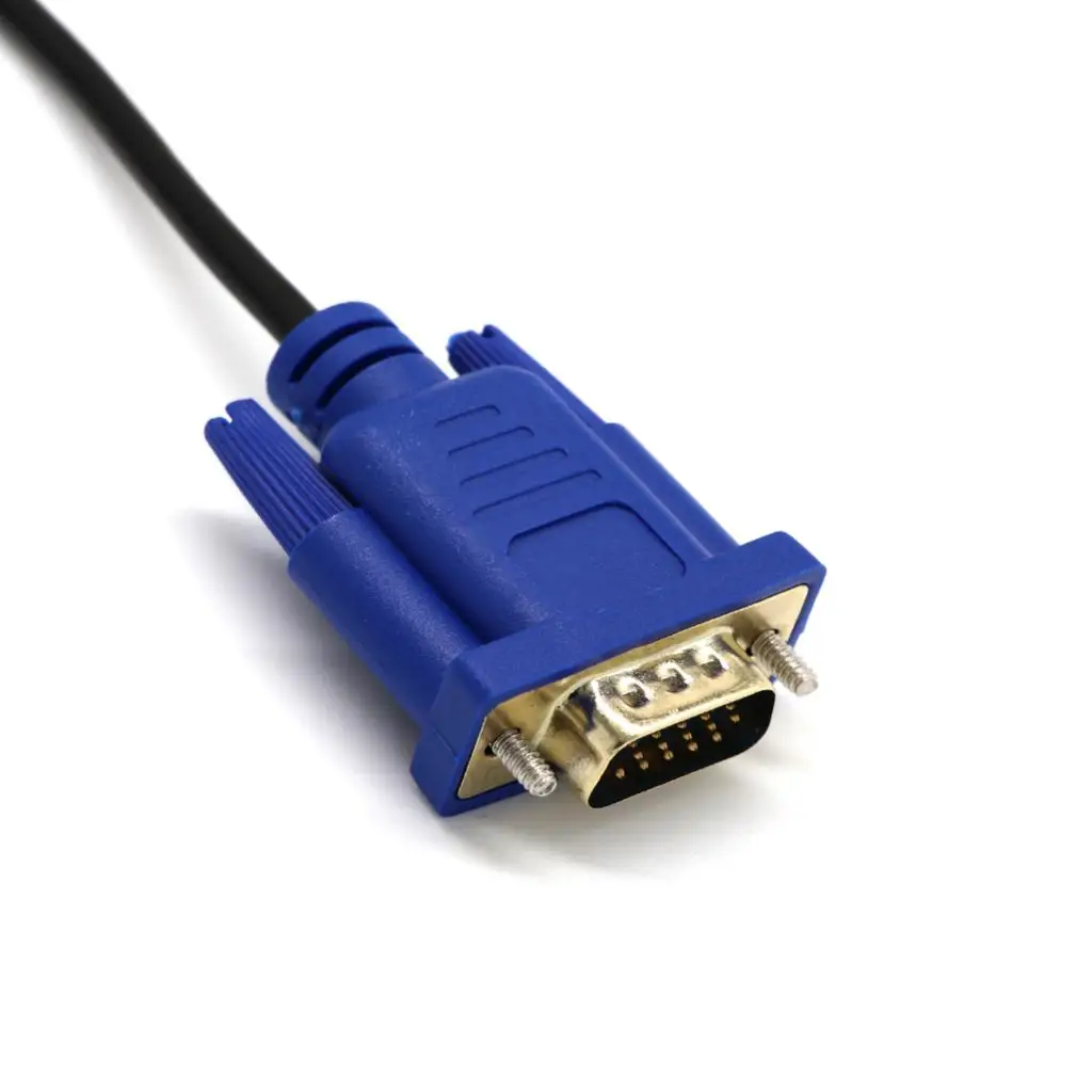 PC Cord Converter 1.5m Dual Link DVI to SVGA Cable Adapter for DVD Computer Monitor Projector