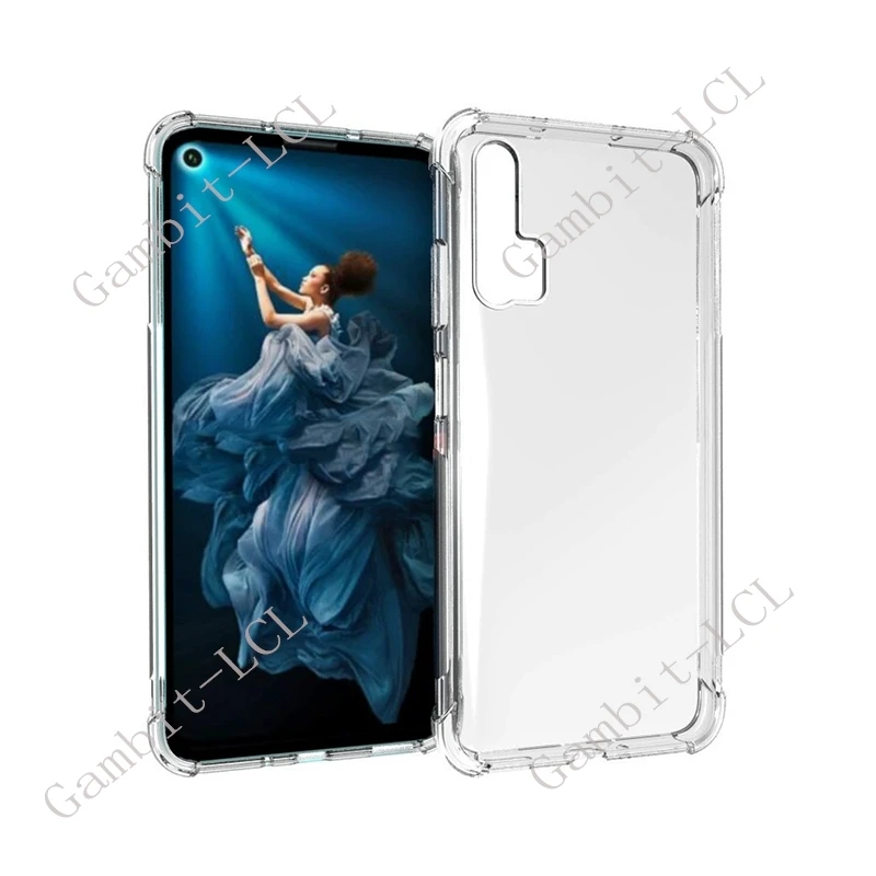 Для Huawei Honor 20 Pro Nova 5T YAL-L21 YAL-L41 смартфон, оригинальная защитная задняя крышка, мягкий чехол из ТПУ с защитой от падения