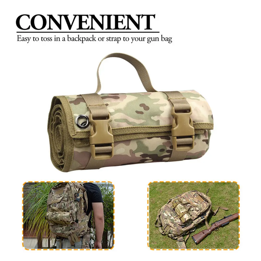 1000d Nylon Cloth Waterproof Portable Travel Shooting Range Mat Tactical Hunting Bag Non-Padded Shooting Mat For Outdoor Camping