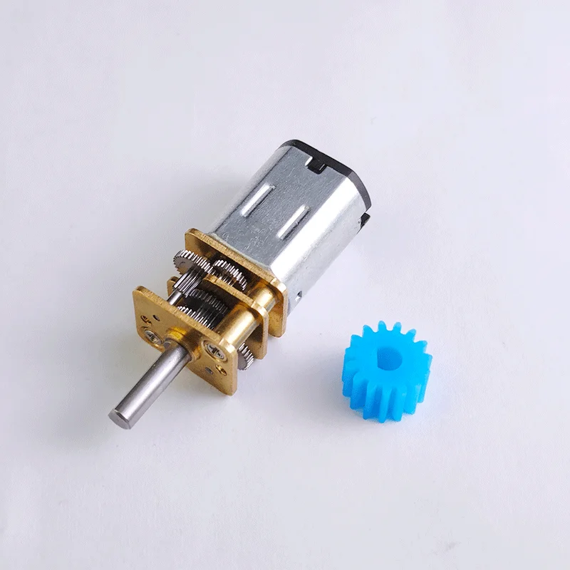 GA12-N20 DC Geared Motor 3V 6V 12V - Micro Small Motor High Torque Low Speed with 15T Plastic Gear for Smart Trolley/Robot