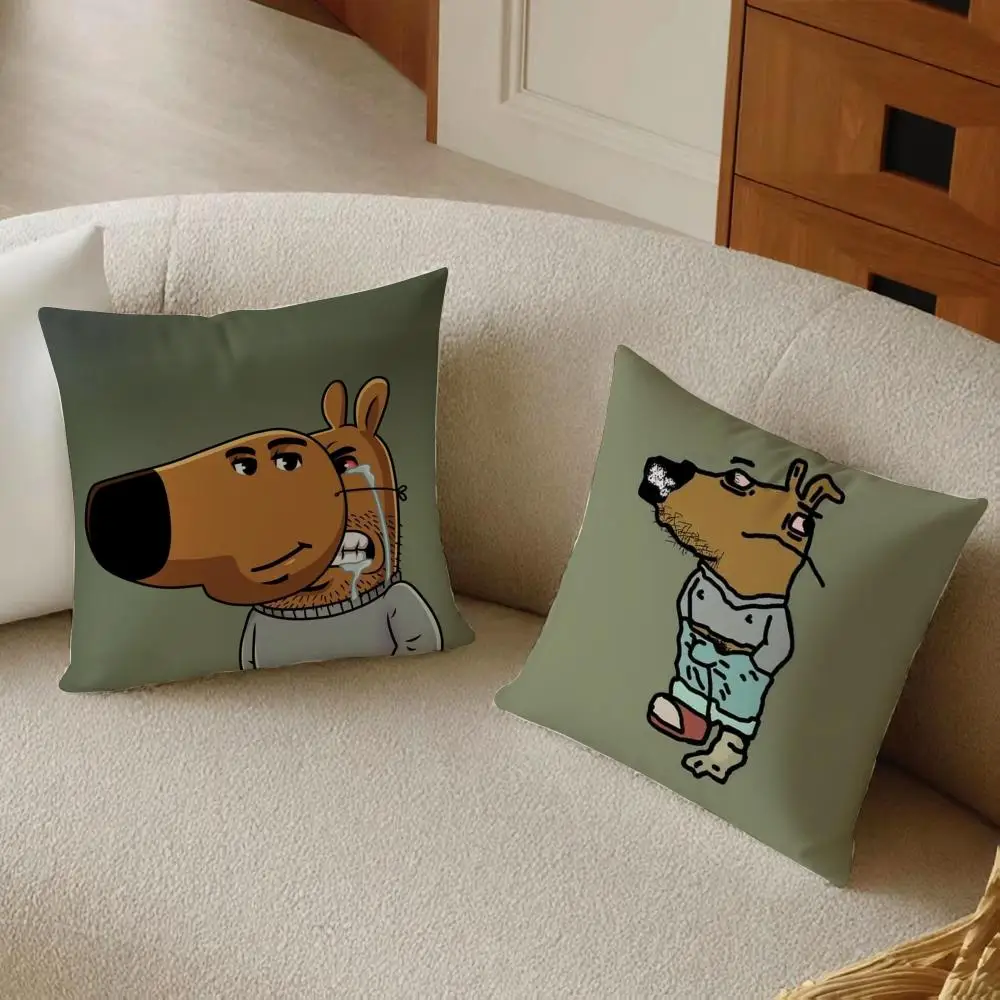 I'm Just A C-Chill Guy Cushion Cover Daily Washable Linen Pillowcase Soft  for Sofa Bed Home Room Decor