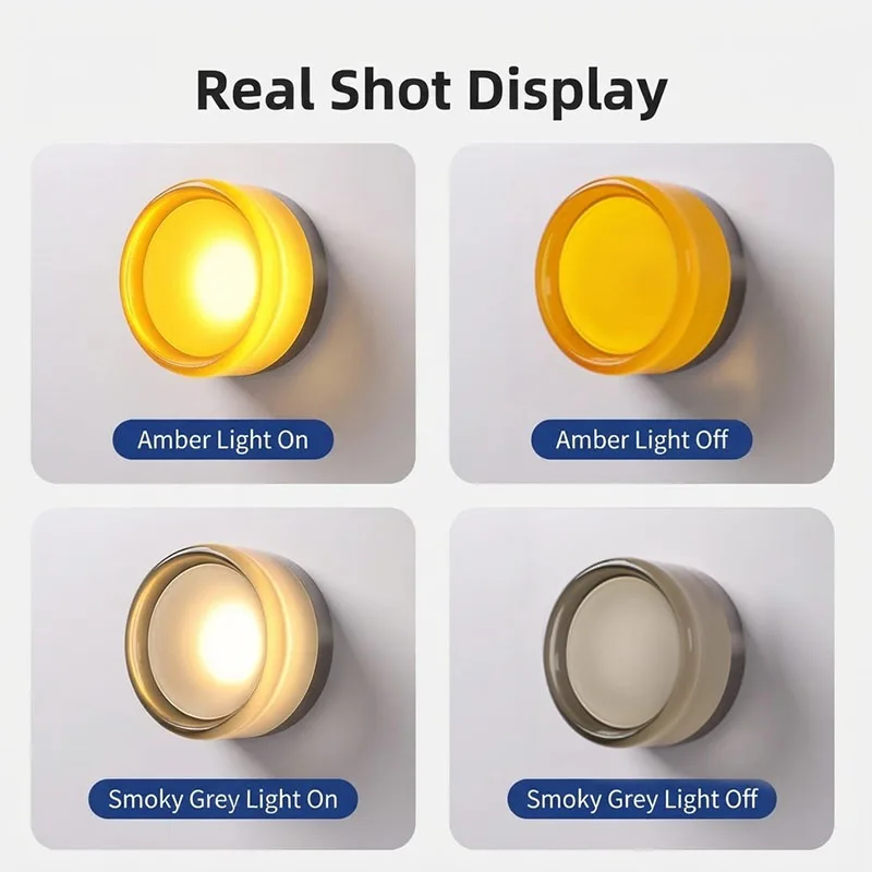 Minimally Designed LED Wall Lamp Acrylic Circular Embedded Ceiling Light Bathroom Mirror Headlight Bedroom Corridor Wall Sconce