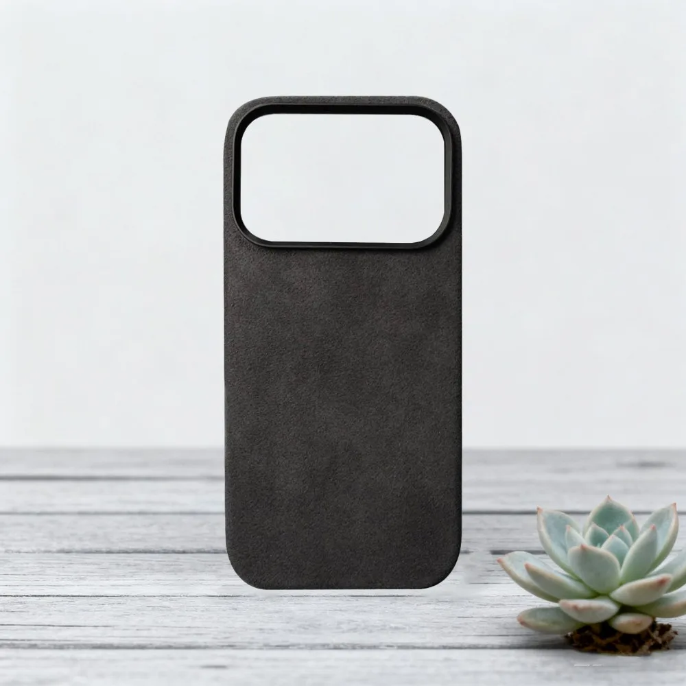 

Магнитный чехол для телефона из алькантары для iPhone 17Pro/17 Pro Max, чехол высокого качества, магнитный сейф, простые аксессуары с защитой от падения, подарки